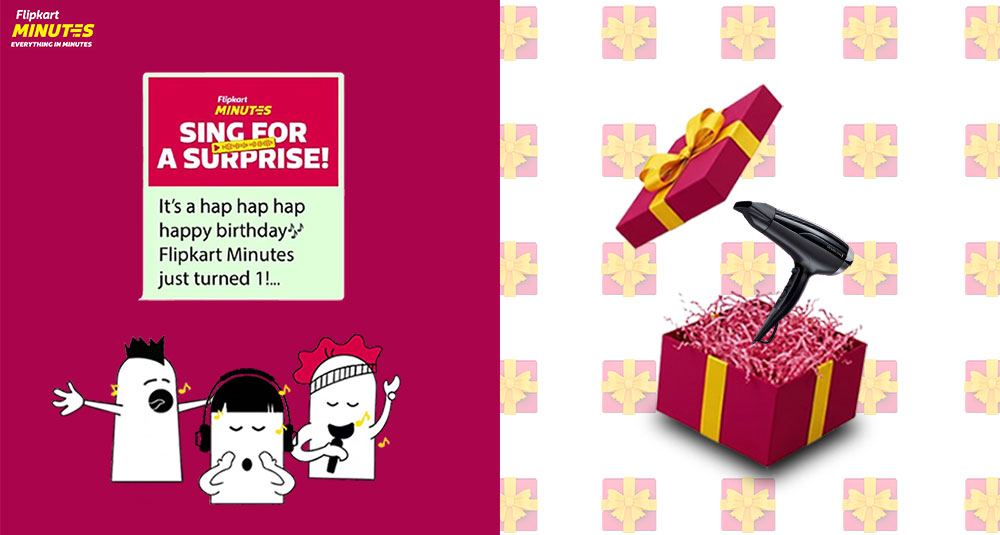 Flipkart Minutes – WhatsApp AI Birthday Challenge