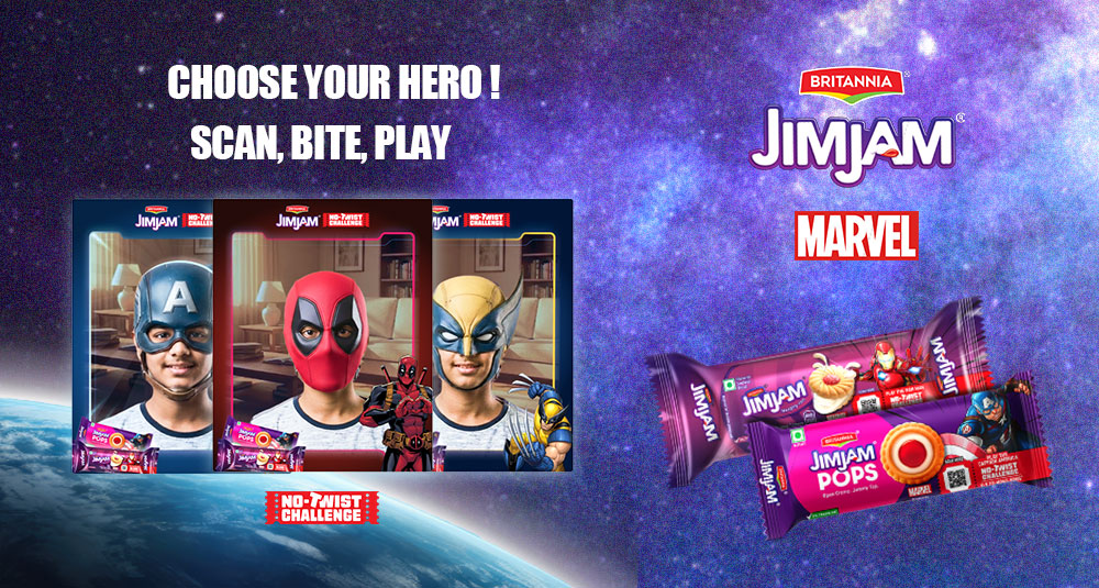 Britannia Jim Jam Marvel AR + AI Experience